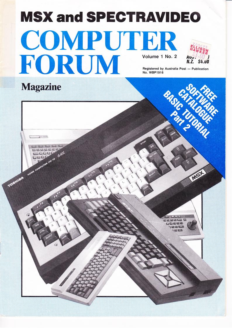 MSX and Spectravideo Computer Forum 1.02